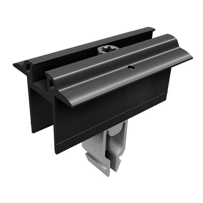 SL RACK - Mittelklemme Vario 30-50mm m.Erdung schwarz eloxiert